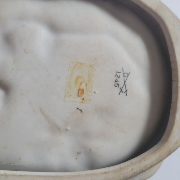 Vintage Homco Bluebird 3D Ceramic Wall Plaque With Floral Details & Ornate Borde - Picture 4 of 6